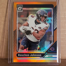 Panini Donruss Optic Orange Prizm Roschon Johnson #33 /249 Chicago Bears 2024
