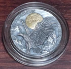 2022 Ghana Wildlife in the Moonlight - American Eagle 2 Oz .999 Silver Coin!