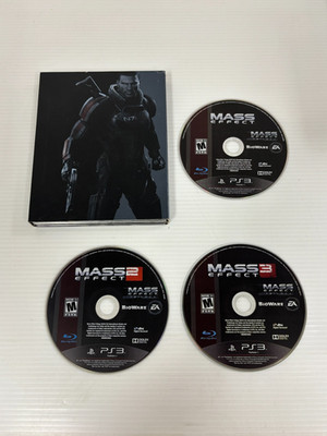 MASS EFFECT TRILOGY PLAYSTATION 3 PS3 VIDEO GAME NO INSERTS TESTED