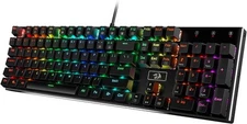 Redragon K556 RGB LED Backlit Wired Mechanical Gaming Brown Switch, 
