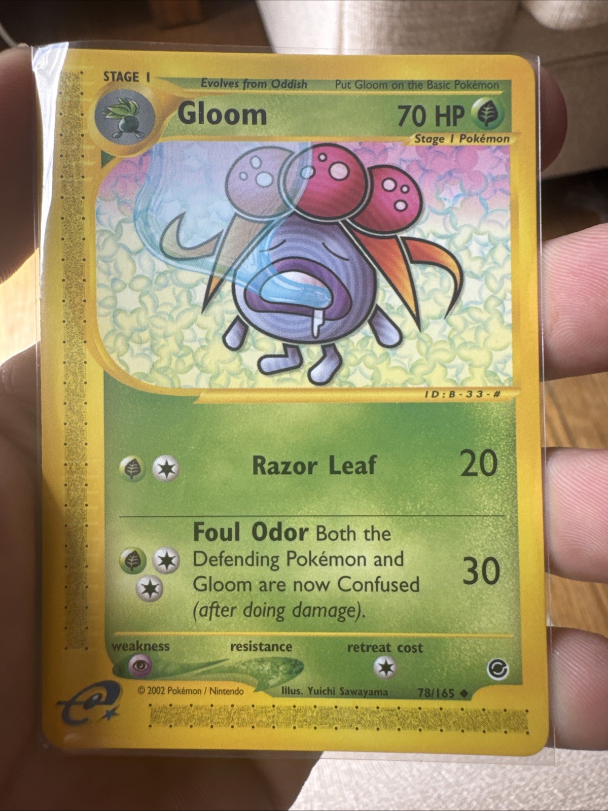 Gloom - Expedition 78/165 - 2002 WOTC  - Pokémon TCG - E Reader - NM