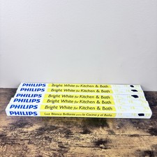 5 Pack Philips 15W 18" Linear T8 Fluorescent Tube Light Bulb Bright White 3000K