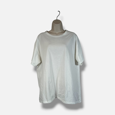 The Row Women's White Nadina Cotton Jersey T-shirt Top Size Small