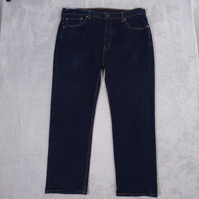 Levi's 505 Jeans Mens 40x30 Blue Regular Straight Leg Denim Dark Wash Zip Fly