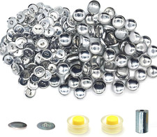 100 Sets Cover Button Kit with Tools - DIY Easy to Use Buttons for Clothing, Cra