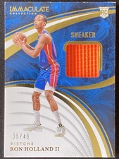 Ron Holland II 2024-25 Immaculate Collection Sneaker Swatches RC /49 #SS-HOL