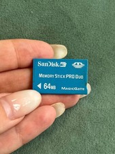 SanDisk memory stick PRO Duo 64 MB Made in Japan TESTED