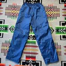 Vintage Nike Track Pants Womens Small Blue Baggy Wide Leg Y2K C8