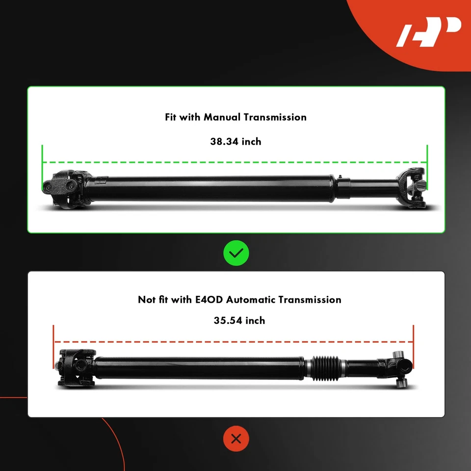 A-Premium 973 mm Driveshaft Prop Shaft Assembly Front for Ford F-350 1995-1996 - Image 2 of 4