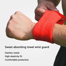 Wrist Support Band Wristband 8x8cm Sport Bracers Sweat Towel Cuff Tennis Wrist G