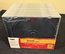 New Sealed Belkin CD / DVD Jewel Cases Black Tray count of 10
