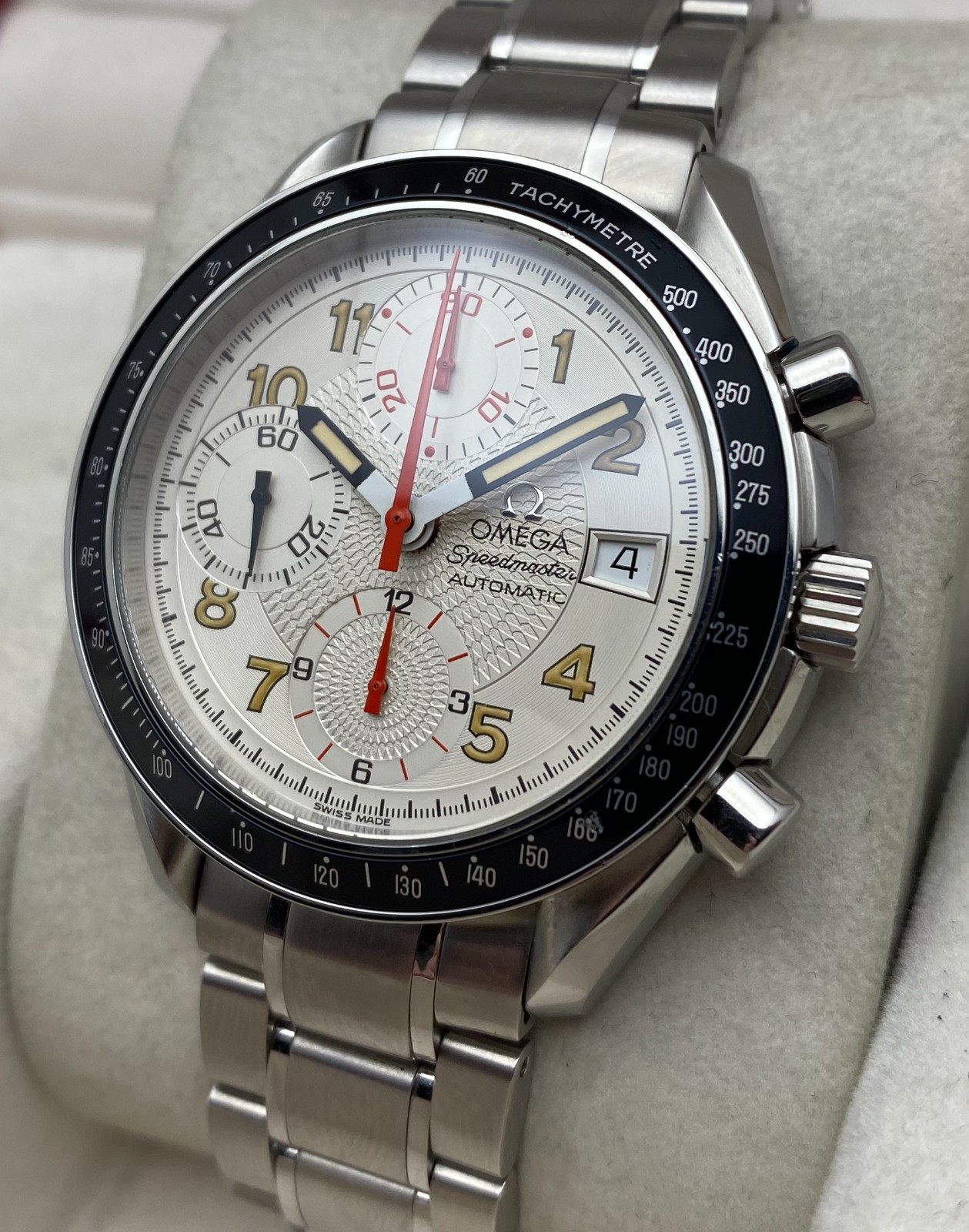 Omega Speedmaster Date Automatic Chronograph Whit… - image 2