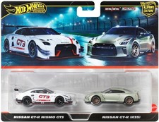 Hot Wheels Premium Nissan GT-R Nismo GT3 & Nissan GTR R35 Car Culture 2 Pack