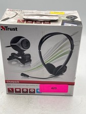 Trust Chatpack 17028 Pacchetto Cuffie Webcam USB Nero Microfono Plug Play