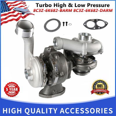 #ad #ad For 08 10 F350 450 550 6.4L Powerstroke Diesel Turbo Charger High Low Pressure $672.89