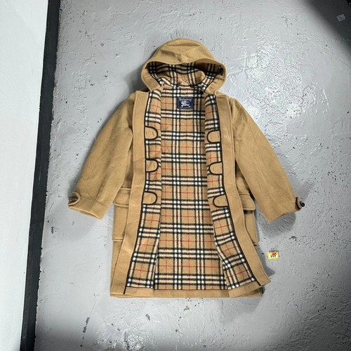 Vintage Burberrys Made in England Wool Duffle Coat Petite, Nova Check - Size M - Picture 3 of 20