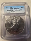 2015 Silver Eagle $1 Dollar 1oz ICG MS-69 .999 -MS-Brilliant Uncirculated-