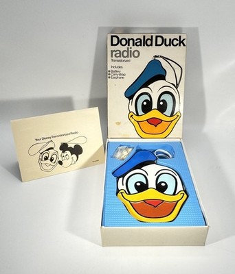Vintage 1970s Donald Duck AM Transistor Radio Model 178 | Disney Collectible