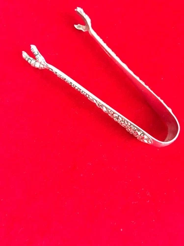 S. Kirk & Son Sterling Silver Sugar Tongs, 18 grams, app. 3 inches