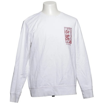 Only & Sons, Sweatshirt, Größe: XL, Weiß/Rot, Bio-Baumwolle, Print, Sweat #VRX