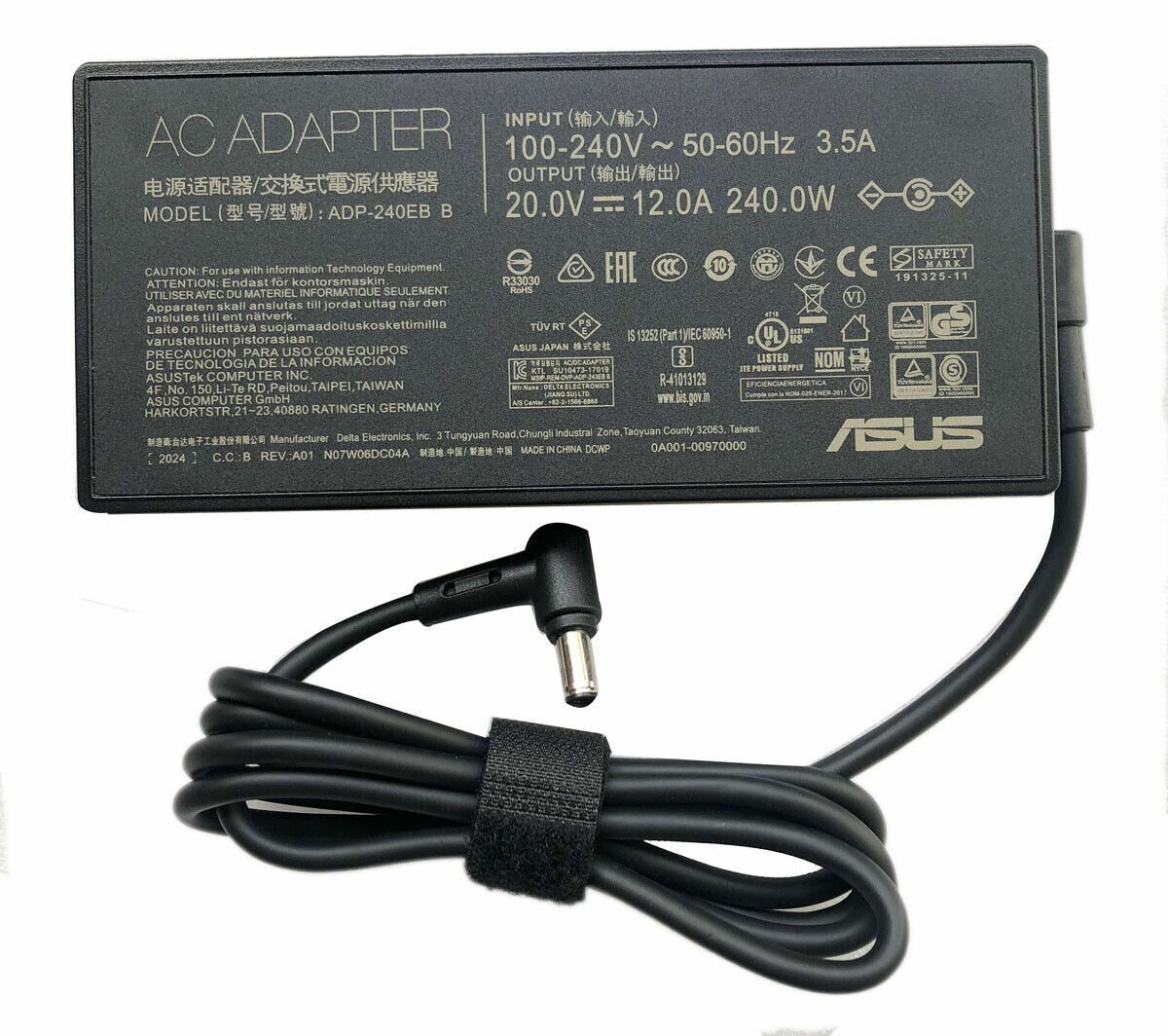240W AC Adapter Charger For ASUS ZenBook Pro Duo UX581GV-XB74T UX581GV-XH74T