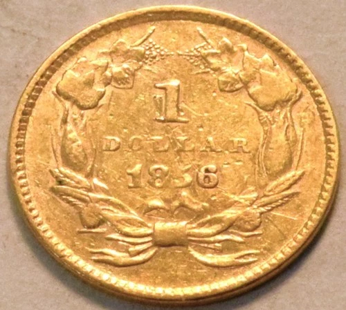 1856 Gold Dollar — photo from the most recent tracked eBay sale