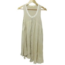 suzuki takayuki Sleeveless Linen Knit Dress, Natural Women USED