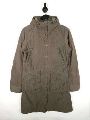 Abrigo Parka Schott N.Y.C Talla Mediana Para Mujer Caqui Forrado de Vellón Chaqueta con Capucha - Imagen 1 de 4
