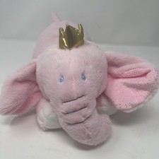 Baby Ganz Collection Pink Plush Elephant Princess Baby Toy Lovey Crown