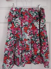 BNWT New Look Floral Elasticated Waist Skirt Size 18 RRP £15.99