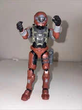 Halo Spartan MK VII Red Action Figure with Loose  6.5" Jawares 2001 Microsoft