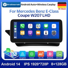 10,25" 128GB Android 14 Autoradio CarPlay F&uuml;r Mercedes E-Coup&eacute; W207/A207 NTG5.0