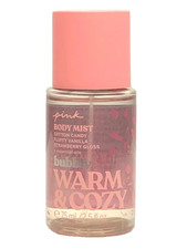 VICTORIA  S SECRET PINK WARM  COZY BUBBLY BODY MIST SPRAY SPLASH 2.5 oz