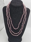 New ListingVintage 57" Miriam Haskell Faceted Amethyst Glass And Goldtone Beaded Necklace.