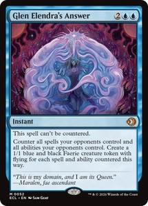 Glen Elendra's Answer 52 Lorwyn Eclipsed Foil Mythic Rare
