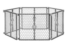 Plastic 192-Inch Super Wide Adjustable Baby Gate and Play Yard, 4-in-1, Bonus...