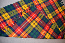 1920S WITNEY CHECK CAR BLANKET 100% WOOL PICNIC WELL LOVED!!