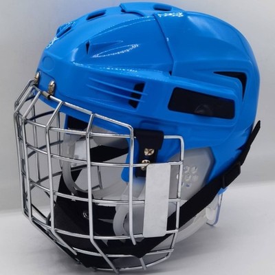Eishockeyhelm mit Gitter Belüftungsöffnungen Helm mit Stahlgitter Belüftet