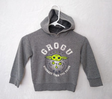 Star wars Toddler Hoodie 4 Gray Grogu Sweatshirt Baby Yoda Boys Jumping Beans