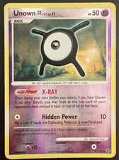 Pokémon TCG Unown [X] Secret Wonders 71/132 Reverse Holo MP