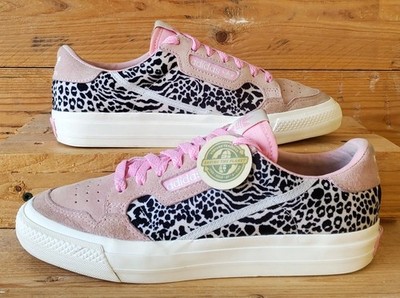 Adidas Continental Vulc Low Suede Trainers UK6/US7.5/EU39 EG4582 Pink/Print