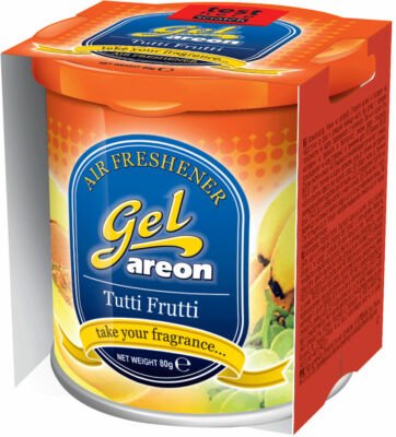Duftbaum Lufterfrischer DECKEL Tutti Frutti 3x Original Areon Gel CAN Duftdose