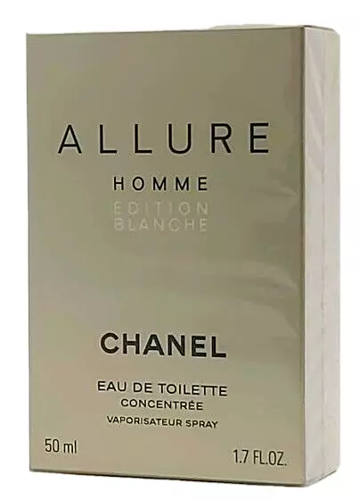 ❤️ALLURE HOMME,EDITION BLANCHE,CHANEL,EDT CONCENTREE,1.7oz50ml,2012"SEALED!