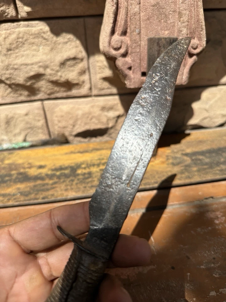 Cuchillos daga cuchillo muy antiguos con mango raro antiguo de 1700 Foto 2 de 4