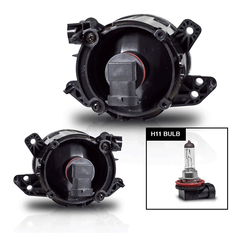 Fog Light For 2006-14 Mercedes-Benz PAIR Bumper Lamps Clear Lens Replacement - Imagem 3 de 4