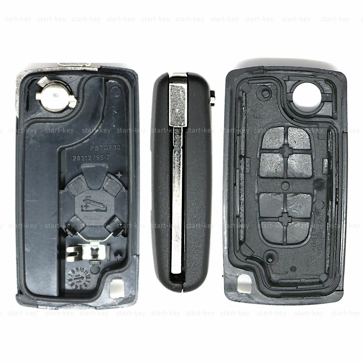 Chiave/telecomando 3 Tasti Citroen DS5 - 98004801ZD - CENTRO DELLA CHIAVE - Foto 12