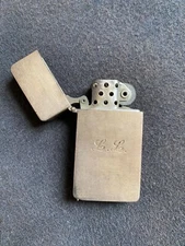 Zippo Lighter Sterling Silver 925 Tiffany & Co. Cloth Pattern 60's Lighter