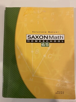 Saxon 6/5 3rd edition Solutions Manual