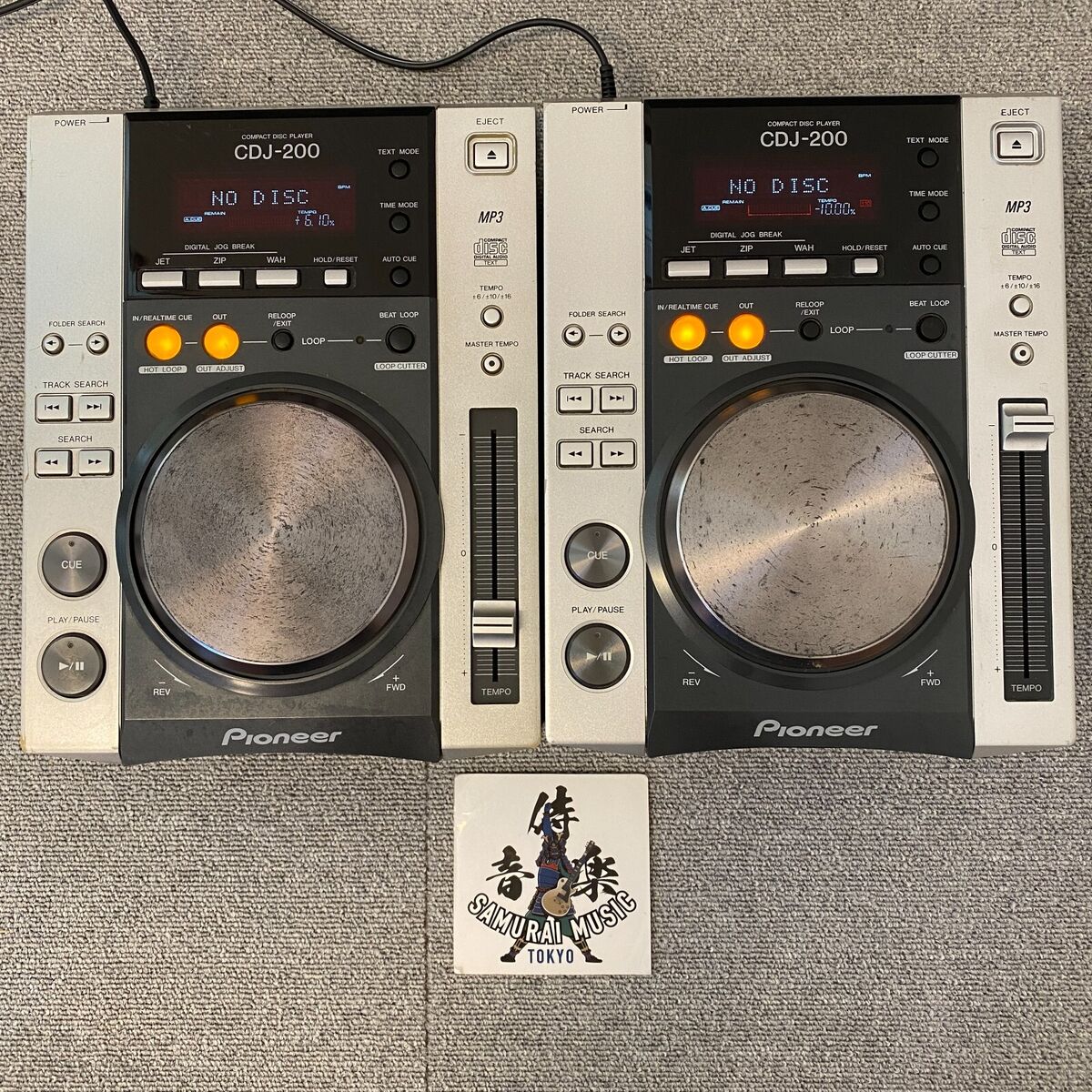 Pioneer CDJ-200 DJ Turntable Player Pair Controller Mix Loop CD MP3 Lot Of 2 | eBay Pioneer CDJ-200 DJ Turntable Player Pair Controller Mix Loop CD MP3 Lot Of 2 | eBay