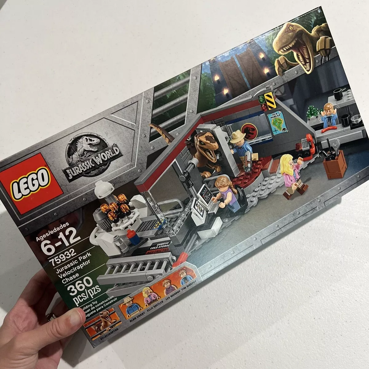 75932 jurassic best sale park velociraptor chase